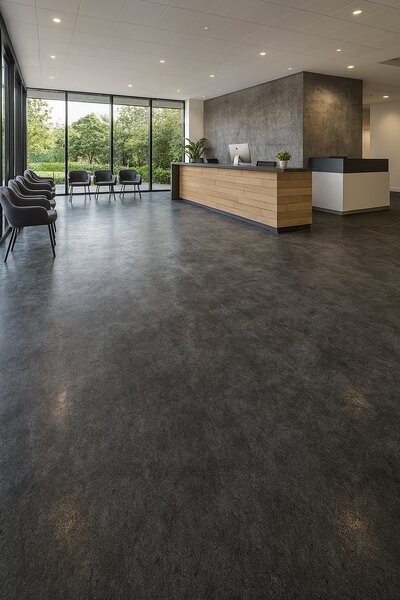 Beauflor, PVC podlaha - lino Blacktex Zinc 996D, na míru, šíře 2m,4m, šedá, filc, chodba / předsíň