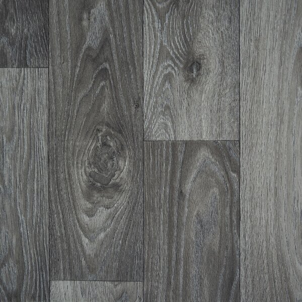 Beauflor, PVC podlaha - lino Blacktex Fumed Oak 966M - dub, na míru, šíře 3m,4m, šedá, filc, chodba / předsíň