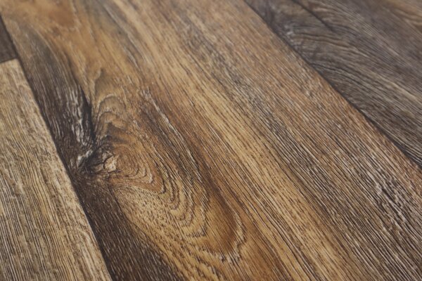 Beauflor, PVC podlaha - lino Toptex Cracked Oak 693D - dub, na míru, šíře 4m,5m, hnědá, filc, chodba / předsíň