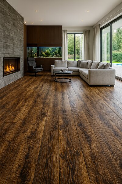 Beauflor, PVC podlaha - lino Toptex Cracked Oak 693D - dub, na míru, šíře 4m,5m, hnědá, filc, chodba / předsíň