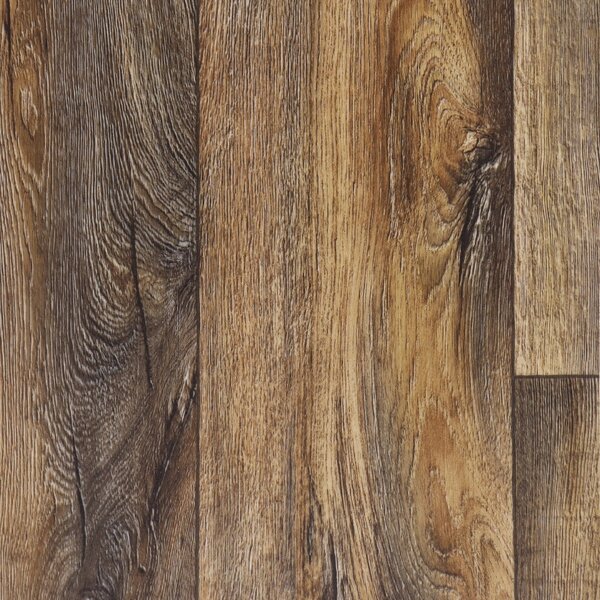 Beauflor, PVC podlaha - lino Toptex Cracked Oak 693D - dub, na míru, šíře 4m,5m, hnědá, filc, chodba / předsíň