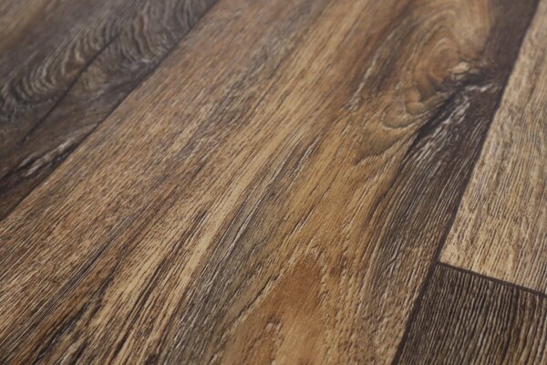 Beauflor, PVC podlaha - lino Toptex Cracked Oak 693D - dub, na míru, šíře 4m,5m, hnědá, filc, chodba / předsíň