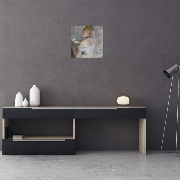 Obraz - Berthe Morisot, Woman at Her Toilette, reprodukce (30x30 cm)