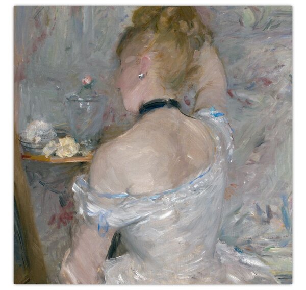 Obraz - Berthe Morisot, Woman at Her Toilette, reprodukce (30x30 cm)