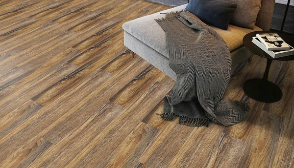 Beauflor, PVC podlaha - lino Toptex Cracked Oak 693D - dub, na míru, šíře 4m,5m, hnědá, filc, chodba / předsíň