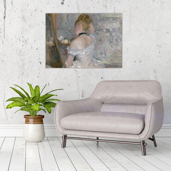 Obraz - Berthe Morisot, Woman at Her Toilette, reprodukce (70x50 cm)
