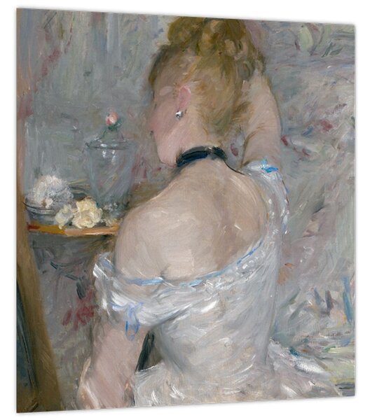 Obraz - Berthe Morisot, Woman at Her Toilette, reprodukce (30x30 cm)