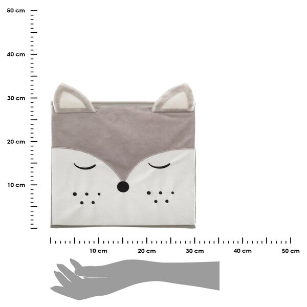 Úložný box Wolf, 29x29x29 cm, šedá