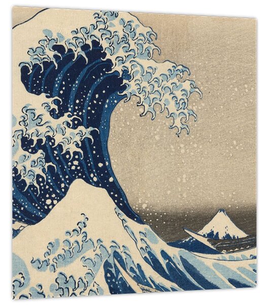 Obraz - Katsushika Hokusai, Under the Wave off Kanagawa, reprodukce (30x30 cm)