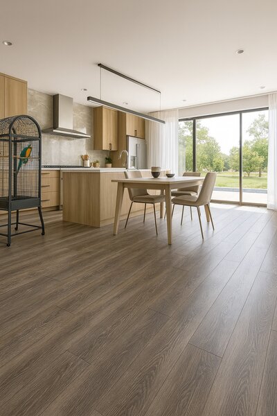 Beauflor, PVC podlaha - lino Toptex Texas Oak 693D - dub, na míru, šíře 5m, hnědá, filc, chodba / předsíň