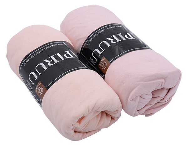 Jersey prostěr EVA MIX 220x200 STARORŮŽOVÉ