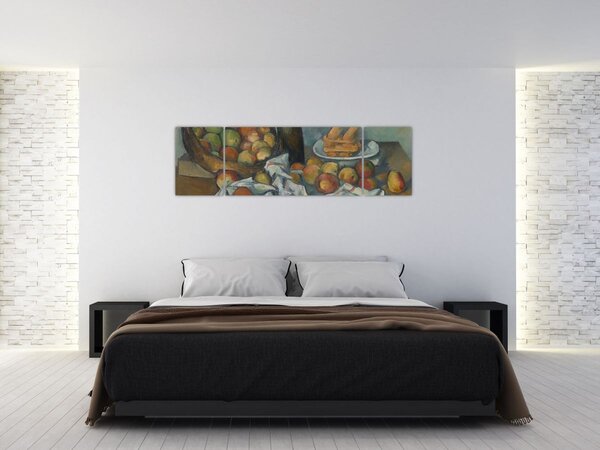 Obraz - Paul Cezanne, The Basket of Apples, reprodukce (170x50 cm)