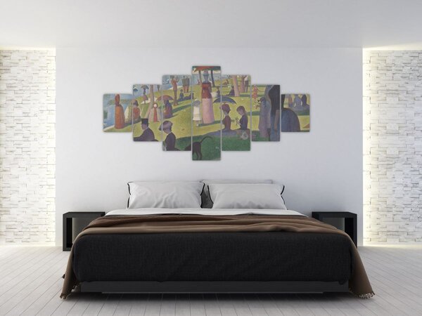 Obraz - Georges Seurat, A Sunday on La Grande Jatte, reprodukce (210x100 cm)