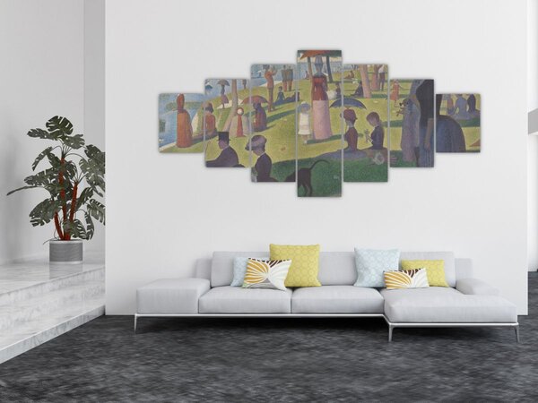 Obraz - Georges Seurat, A Sunday on La Grande Jatte, reprodukce (210x100 cm)