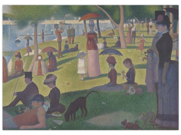 Obraz - Georges Seurat, A Sunday on La Grande Jatte, reprodukce (70x50 cm)