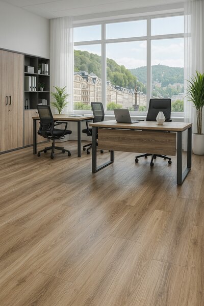 Beauflor, PVC podlaha - lino Toptex Lime Oak 069L - dub, na míru, šíře 4m, béžová, filc, chodba / předsíň
