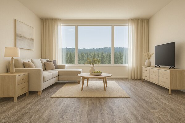 Beauflor, PVC podlaha - lino Texalino Supreme 916 M Texas Oak - dub, na míru, šíře 5m, hnědá, filc, chodba / předsíň
