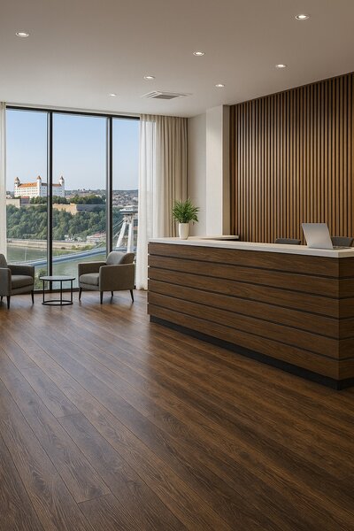 Beauflor, PVC podlaha - lino Texalino Supreme 631 M Barn Pine - borovice, na míru, šíře 2m,4m,5m, hnědá, filc, chodba / předsíň