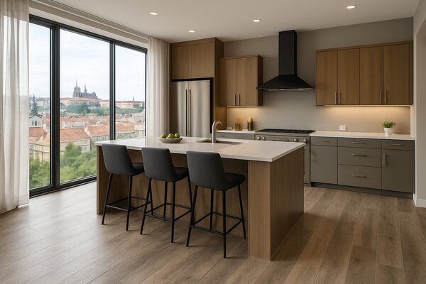 Beauflor, PVC podlaha - lino Texalino Supreme 691 M Valley Oak - dub, na míru, šíře 2m,3m,4m,5m, hnědá, filc, chodba / předsíň