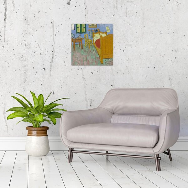 Obraz - Vincent van Gogh, The Bedroom, reprodukce (30x30 cm)