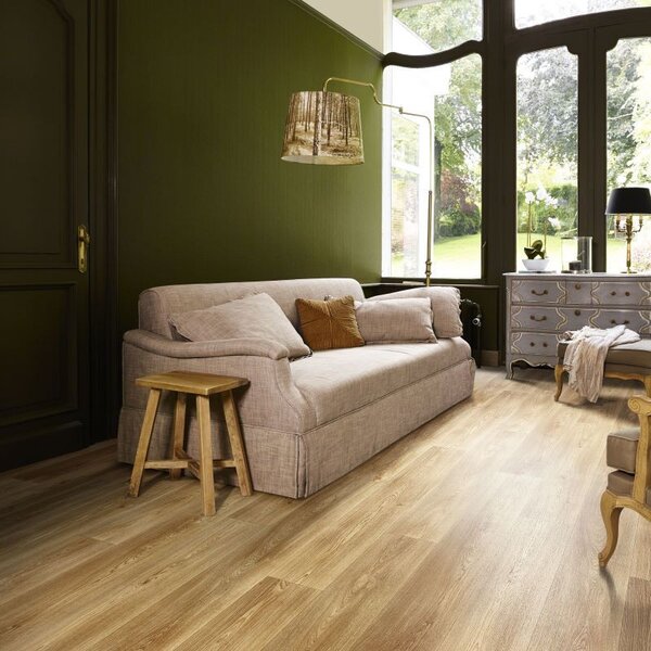Beauflor, PVC podlaha - lino Texalino Supreme 636 L Columbian Oak - dub, na míru, šíře 2m,3m,4m, hnědá, filc, chodba / předsíň