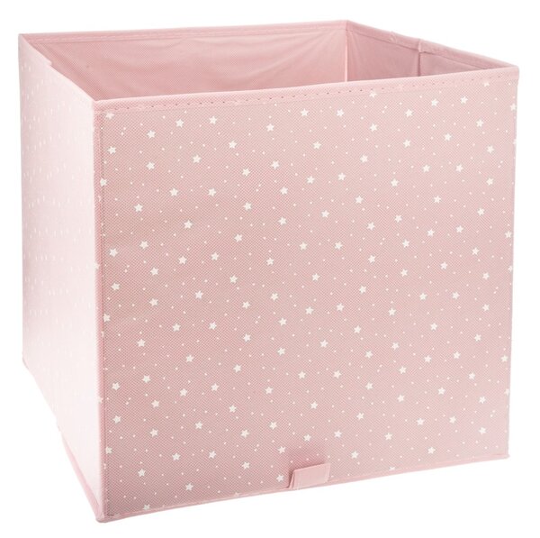 Úložný box Stars, 29x29x29 cm, růžová