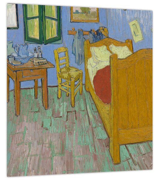 Obraz - Vincent van Gogh, The Bedroom, reprodukce (30x30 cm)