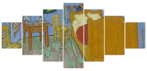 Obraz - Vincent van Gogh, The Bedroom, reprodukce (210x100 cm)