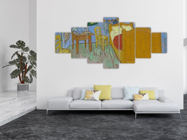 Obraz - Vincent van Gogh, The Bedroom, reprodukce (210x100 cm)