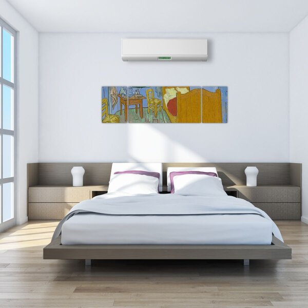 Obraz - Vincent van Gogh, The Bedroom, reprodukce (170x50 cm)