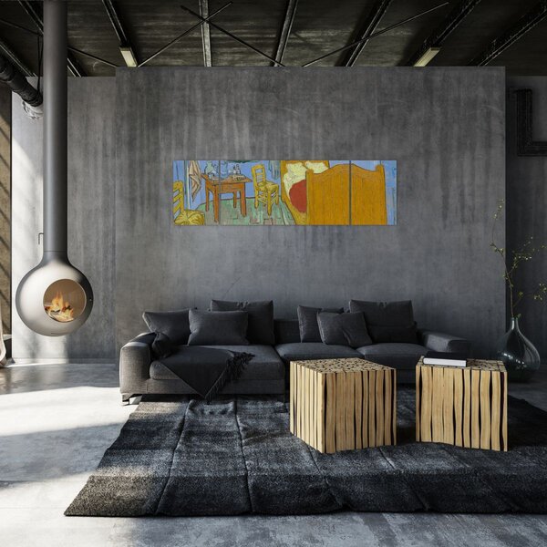 Obraz - Vincent van Gogh, The Bedroom, reprodukce (170x50 cm)