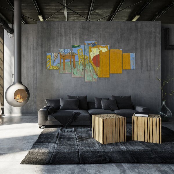 Obraz - Vincent van Gogh, The Bedroom, reprodukce (210x100 cm)