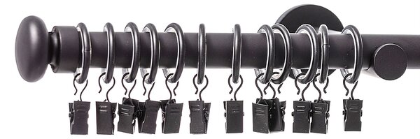 Jednoduchá garnýž Modern black matt 160cm