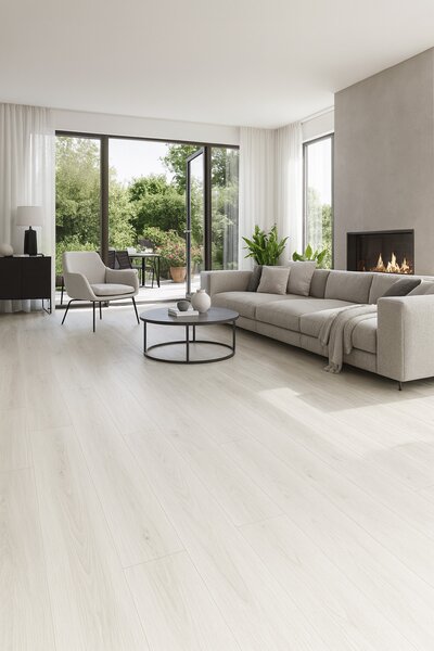 Beauflor, PVC podlaha - lino Quintex Gambel Oak 110L - dub, na míru, šíře 4m,5m, šedá, filc, chodba / předsíň