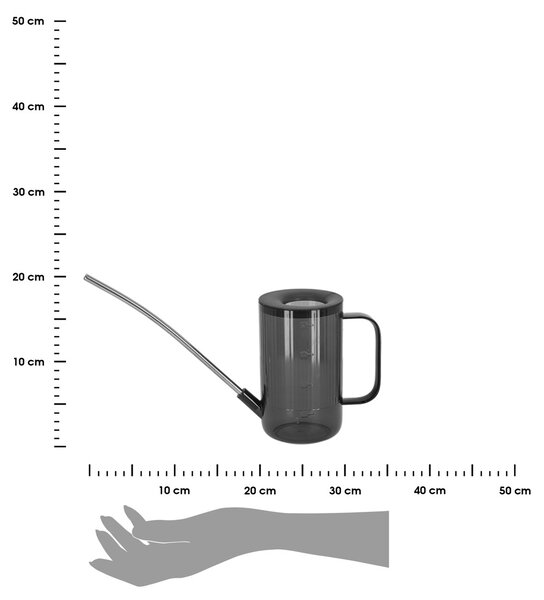 Konev na zalévání Soft, 1 l, šedá