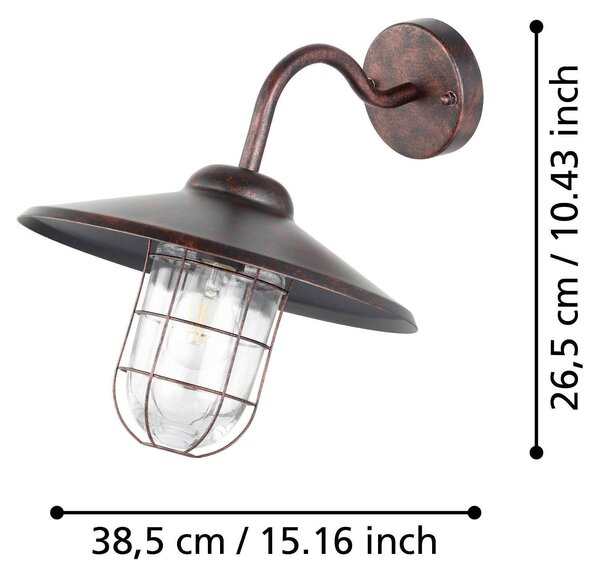 VENKOVNÍ SVÍTIDLO, 25/38/30 cm Eglo - Online Only svítidla, Online Only