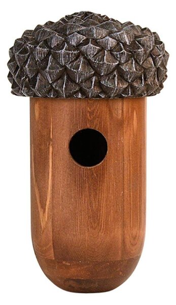 Ptačí budka Wooden, 25,5x14 cm, dřevo, hnědá