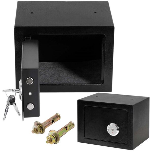Trezor na klíč 17x23x17 cm SPRINGOS HA5278 černý