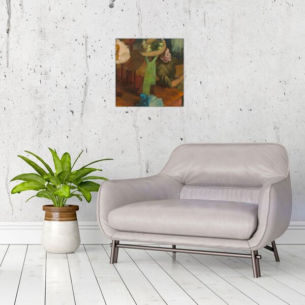 Obraz - Edgar Degas, The Millinery Shop, reprodukce (30x30 cm)