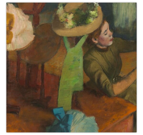 Obraz - Edgar Degas, The Millinery Shop, reprodukce (30x30 cm)