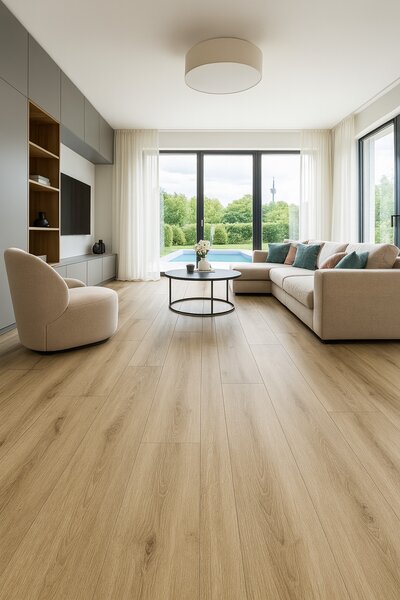Beaulieu International Group, PVC podlaha - lino Livitex 2603, na míru, šíře 3m,4m, hnědá, filc, chodba / předsíň