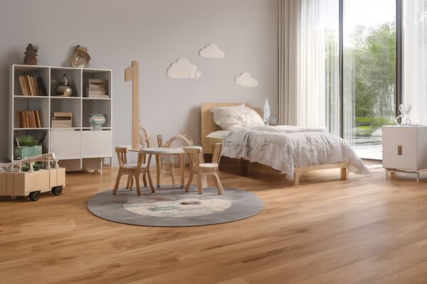 Beaulieu International Group, PVC podlaha - lino Polo 2127, na míru, šíře 2m,3m,4m, hnědá, pěna, dětský pokoj