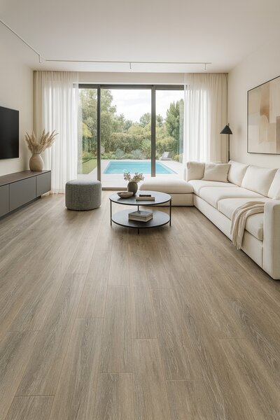 Beaulieu International Group, PVC podlaha - lino Livitex 2602, na míru, šíře 3m,4m, béžová, filc, chodba / předsíň