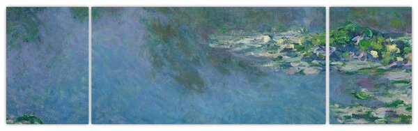 Obraz - Claude Monet, Water Lilies, reprodukce (170x50 cm)