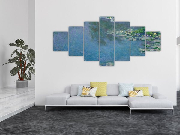 Obraz - Claude Monet, Water Lilies, reprodukce (210x100 cm)