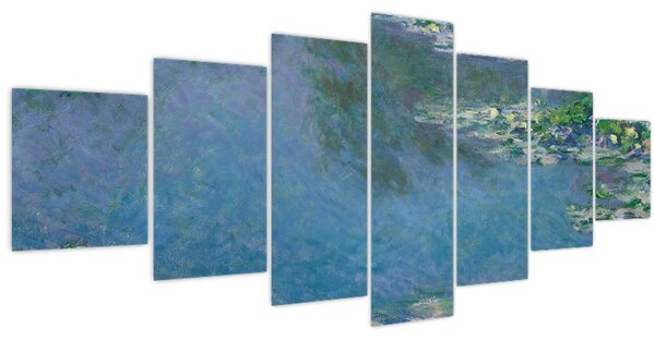 Obraz - Claude Monet, Water Lilies, reprodukce (210x100 cm)
