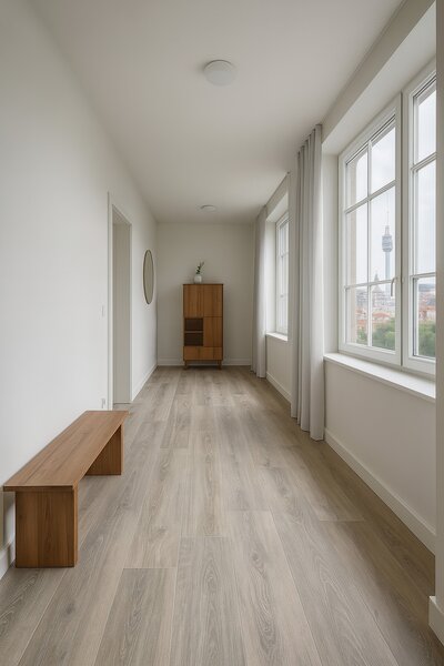 Beaulieu International Group, PVC podlaha - lino Livitex 2604, na míru, šíře 3m,4m, šedá, filc, chodba / předsíň
