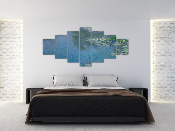 Obraz - Claude Monet, Water Lilies, reprodukce (210x100 cm)
