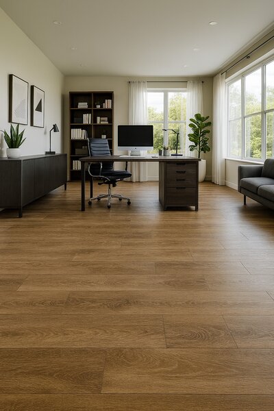 Beaulieu International Group, PVC podlaha - lino Master X 2954, na míru, šíře 4m, hnědá, bez podkladu, chodba / předsíň