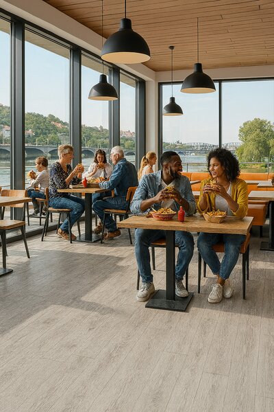 Beaulieu International Group, PVC podlaha - lino Master X 2962, na míru, šíře 2m, šedá, bez podkladu, chodba / předsíň